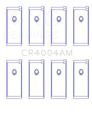 King Engine Bearings CR4004AM - King Isuzu 4XC1/4XC1T 1.5L (Size STD) Rod Bearing Set King Engine Bearings CR4004AM - King Isuzu 4XC1/4XC1T 1.5L (Size STD) Rod Bearing Set