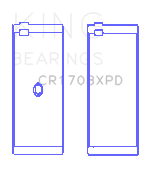 King Engine Bearings CR1708XPD 001 - CONNECTING ROD BEARING SET For CHEVROLET CUSTOM PERFORMANCE
