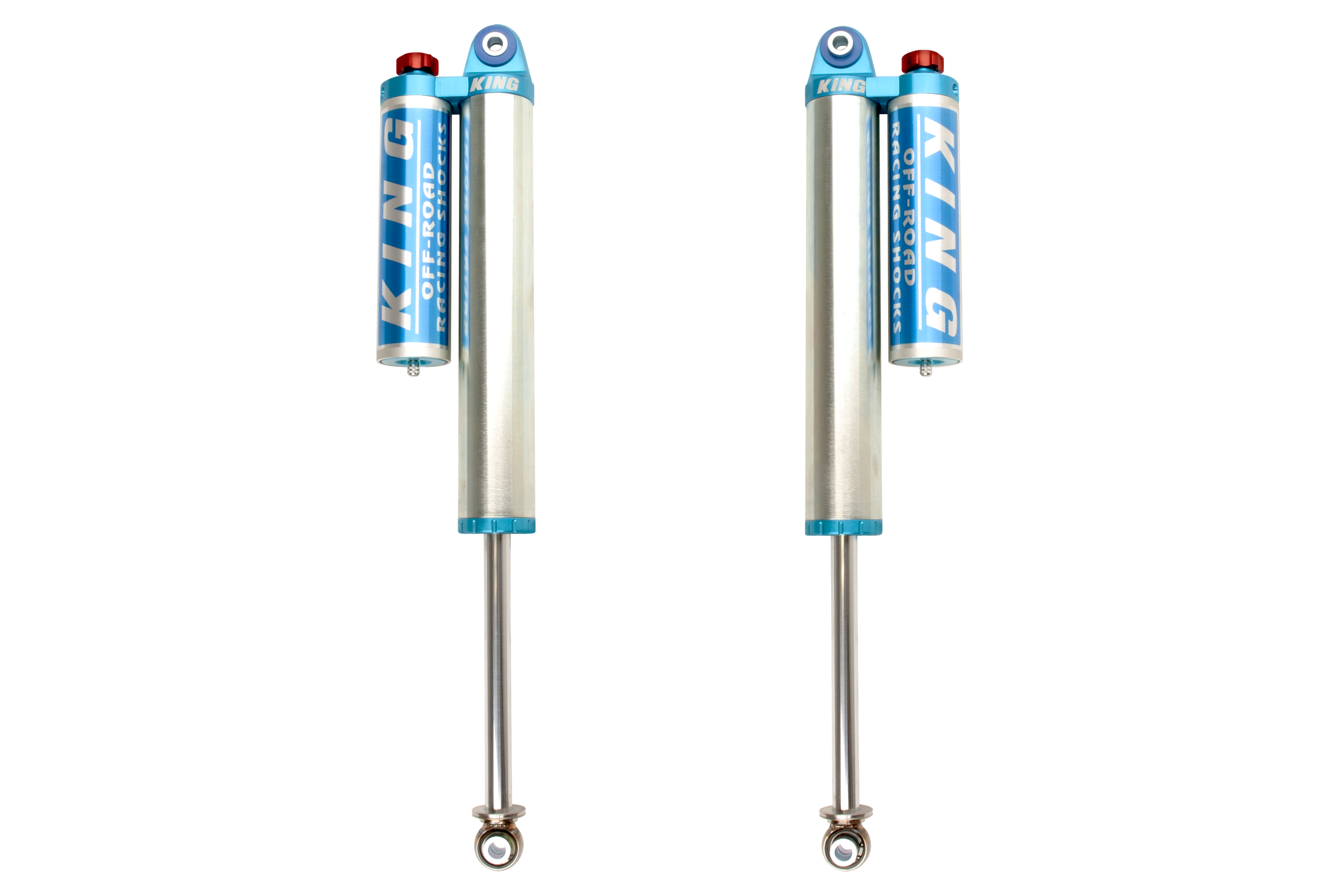 King Shocks 25001-303A - 2011+ Chevrolet Silverado 2500/3500/HD Rear 2.5 Dia Piggyback Res Shock w/Adj (Pair)