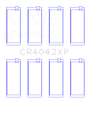 King Engine Bearings CR4042XP - King BMW M40/M42/M43/M44 1.6L 1.8L 1.9L Performance Rod Bearing Set - Size STD