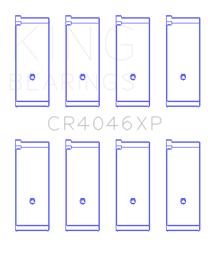 King Engine Bearings CR4046XP - CONNECTING ROD BEARING SET For HONDA B20B4, B20Z2, D16 SERIES, ZC, 16V King Engine Bearings CR4046XP - CONNECTING ROD BEARING SET For HONDA B20B4, B20Z2, D16 SERIES, ZC, 16V