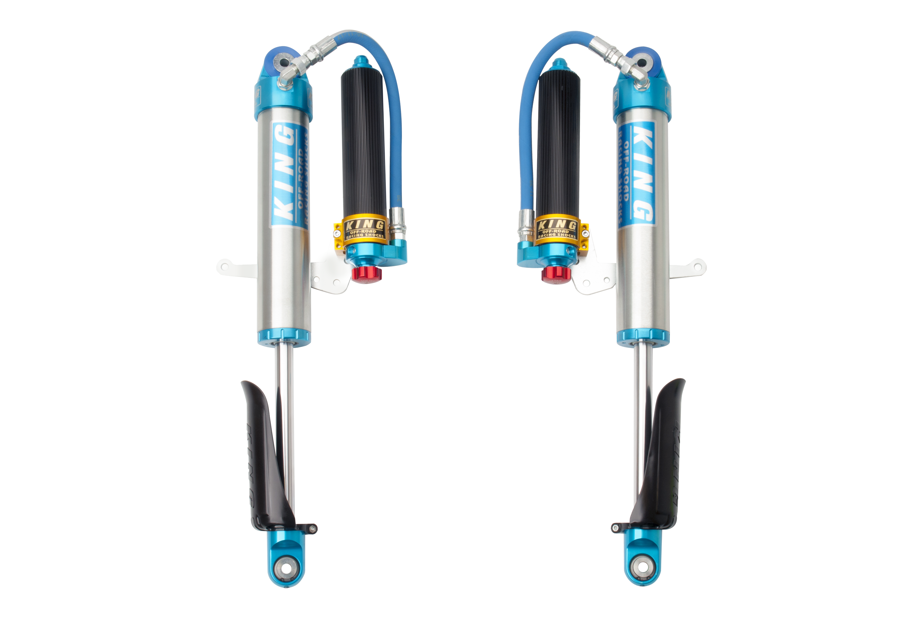 King Shocks 25001-375A - 2018+ Jeep Wrangler JL Front 2.5 Dia Remote Res Shock for 2.5in-5in Lift w/Adj (Pair)