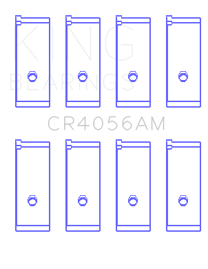 King Engine Bearings CR4056AM0.75 - Suzuki G15A/G16A/B (Size +0.75mm) Connecting Rod Bearing Set