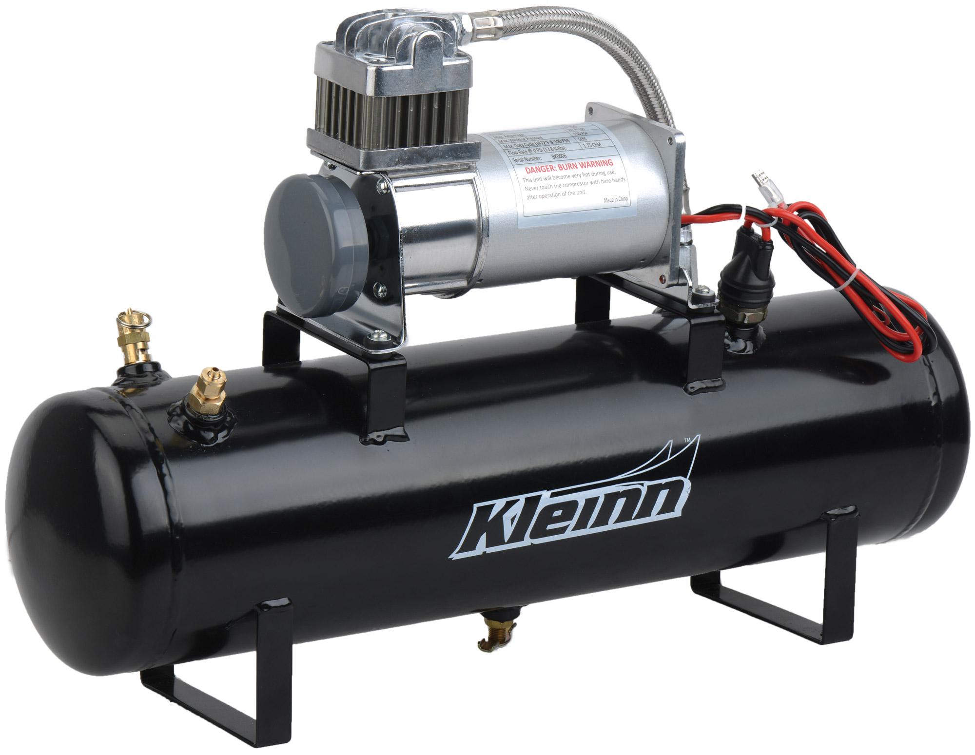 Kleinn Air Horns 7275 - Kleinn Air System w/ 150 PSI Air Compressor / 2.0 gal Air Tank Kleinn Air Horns 7275 - Kleinn Air System w/ 150 PSI Air Compressor / 2.0 gal Air Tank