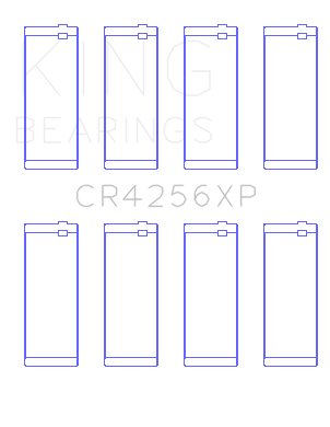 King Engine Bearings CR4256XP - King 03-05 Dodge Neon SRT4 2.4L Performance Rod Bearing Set - Size STD
