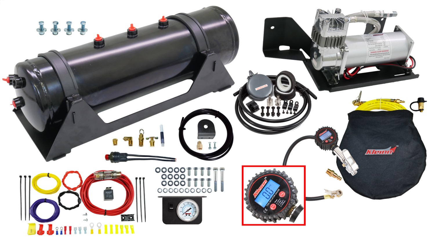 Kleinn Air Horns RPTR-OBA - Kleinn 17-20 Ford Raptor Onboard Air System