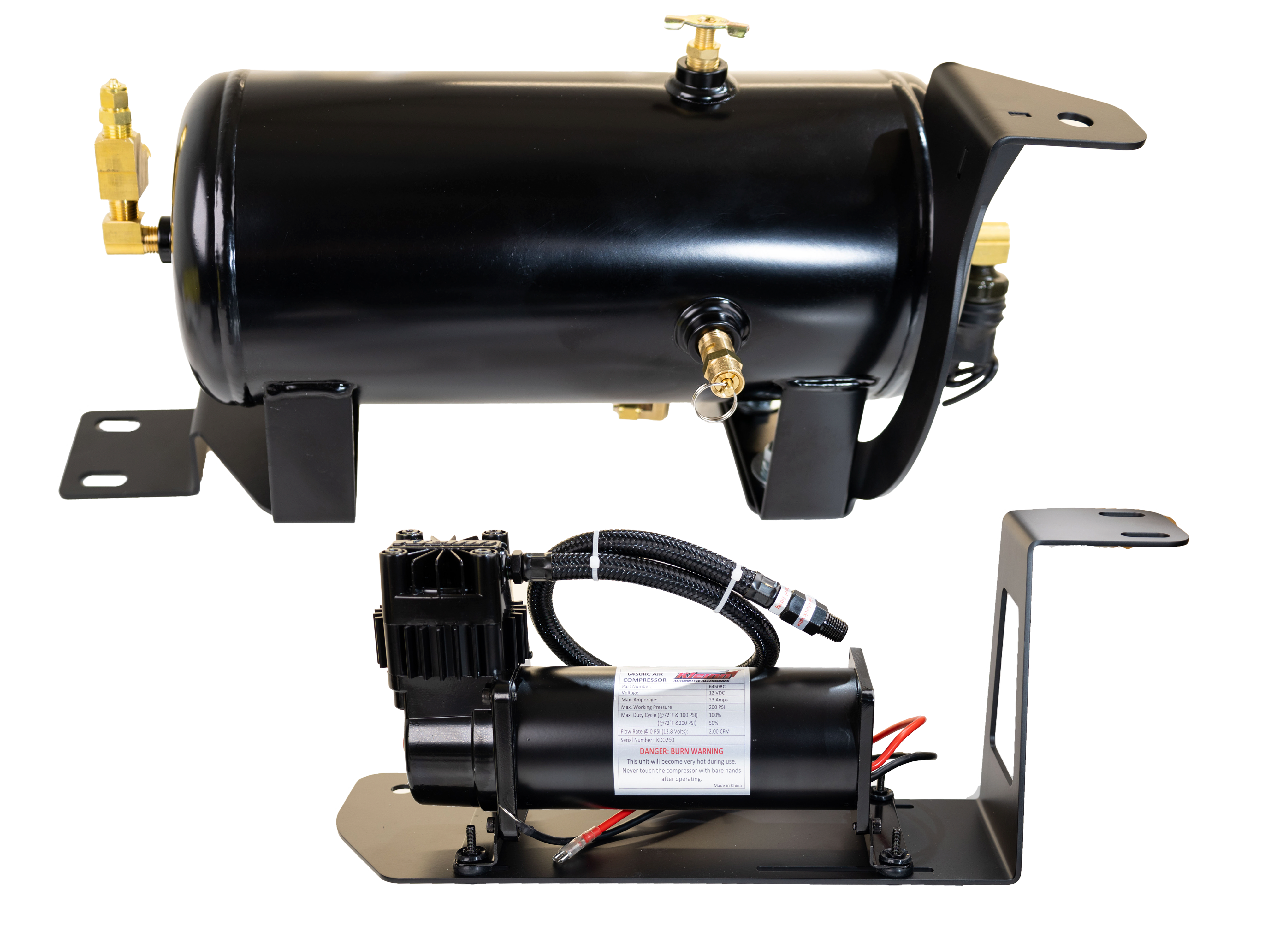 Kleinn Air Horns RAMHDOBA-6450 - Kleinn 13-22 Dodge Ram 2500/ 3500 Onboard Air System