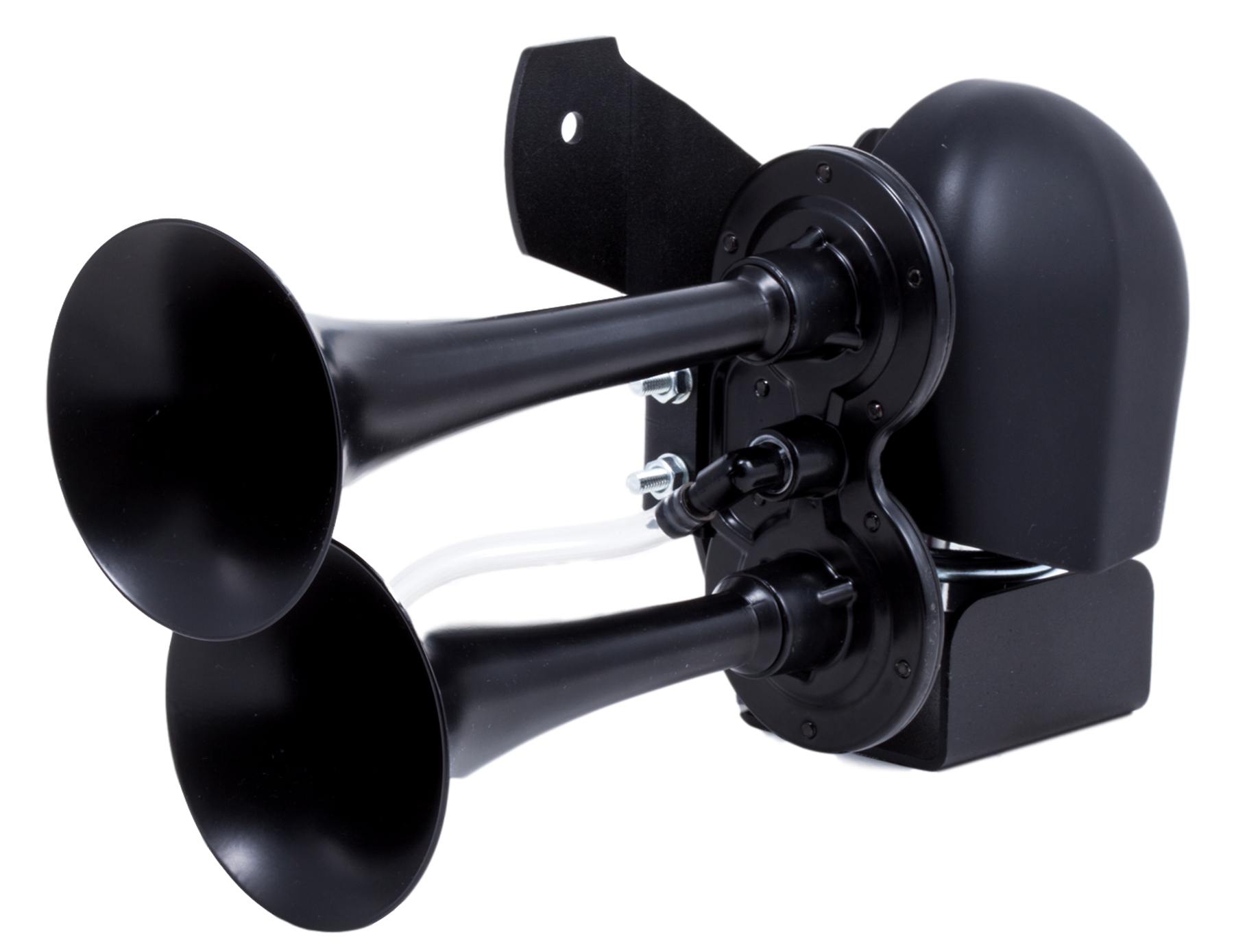 Kleinn Air Horns HOGKIT-1BK - Kleinn 79-24 Harley Davidson Horns w/ Cowbell Horn Cover