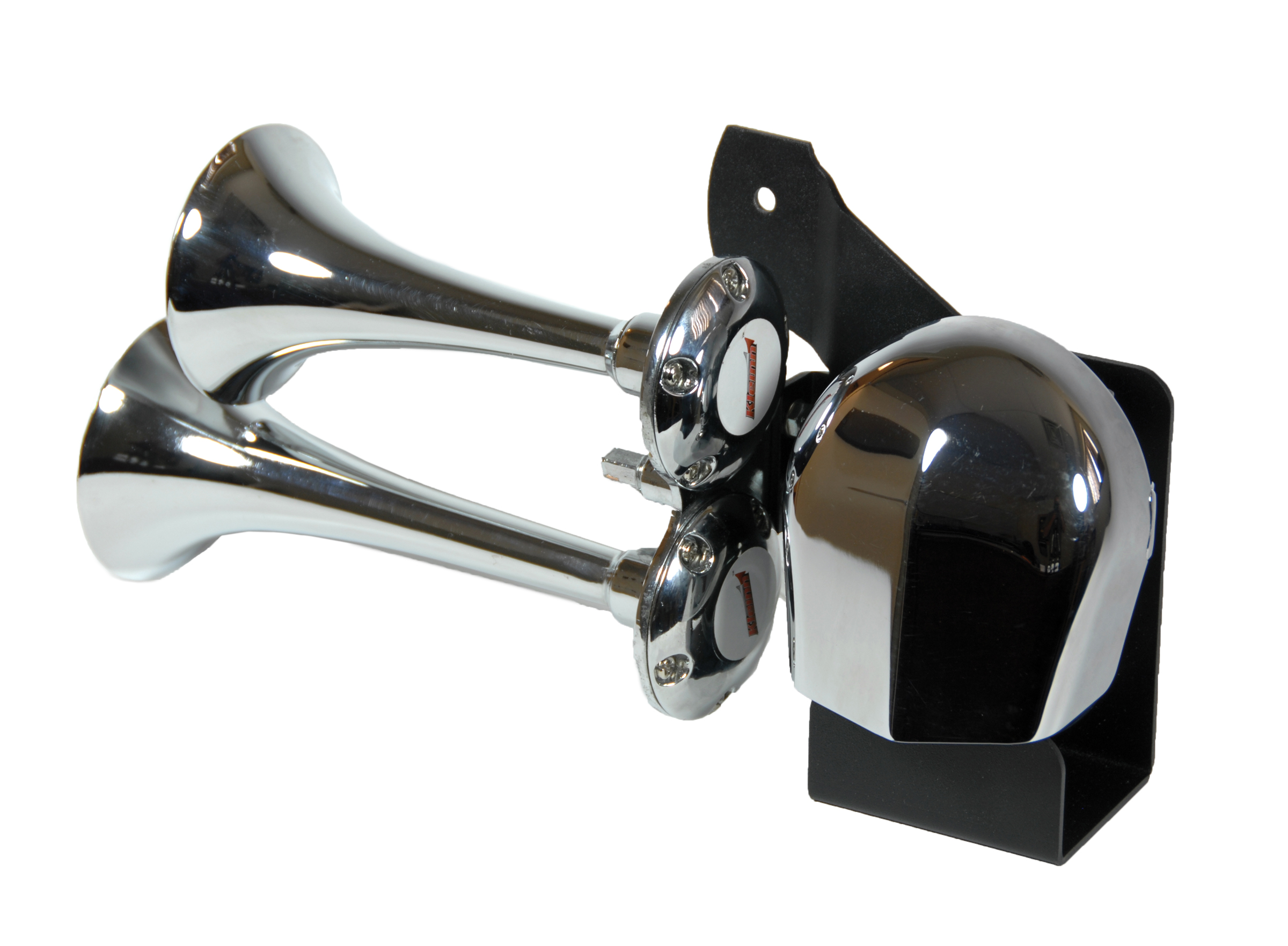 Kleinn Air Horns HOGKIT-1 - Kleinn 79-24 Harley Davidson Horns w/ Cowbell Horn Cover