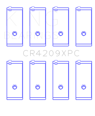 King Engine Bearings CR4209XPC.026 - Toyota 3Sgte/16V 2.0L (Size +.026mm) Connecting Rod Bearing Set King Engine Bearings CR4209XPC.026 - Toyota 3Sgte/16V 2.0L (Size +.026mm) Connecting Rod Bearing Set