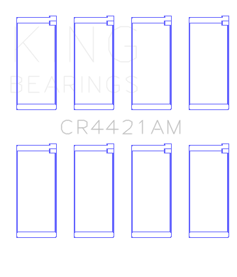 King Engine Bearings CR4421AM 010 - CONNECTING ROD BEARING SET For ALFA ROMEO JIULIA