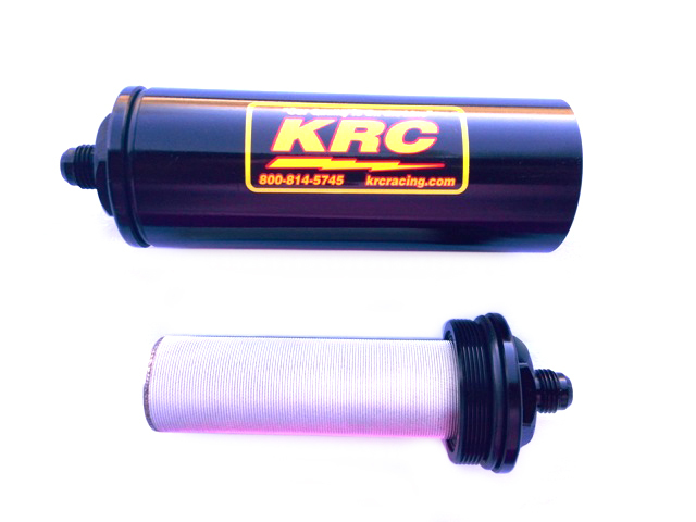 Kluhsman Racing Products KRC-4706BK - #6AN Stainless Fuel Filter Kluhsman Racing Products KRC-4706BK - #6AN Stainless Fuel Filter