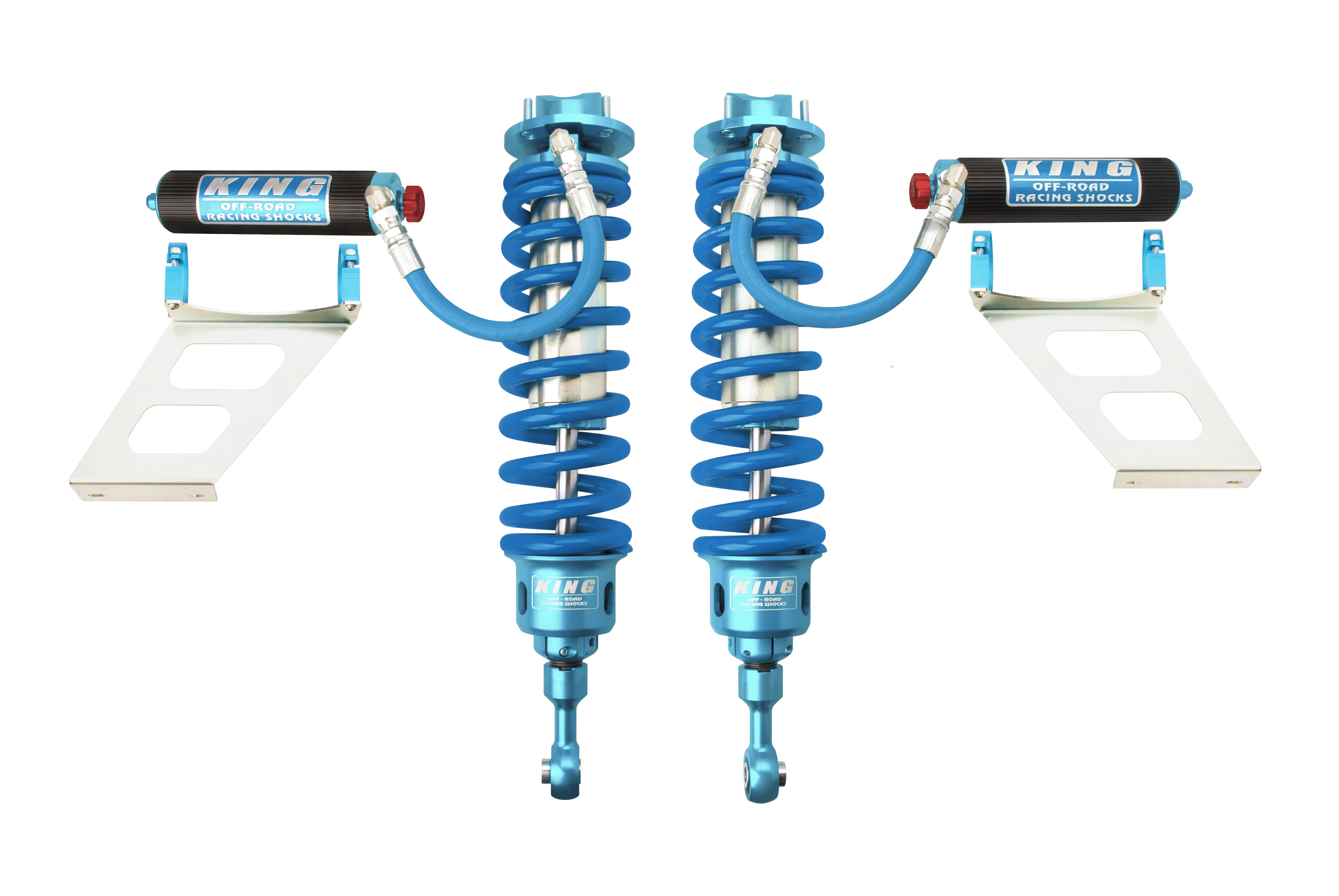 King Shocks 33001-405A - 2007+ Toyota Tundra Front Stage 3 Race Kit 3.0 Dia Remote Res Coilover w/Adjuster (Pair)