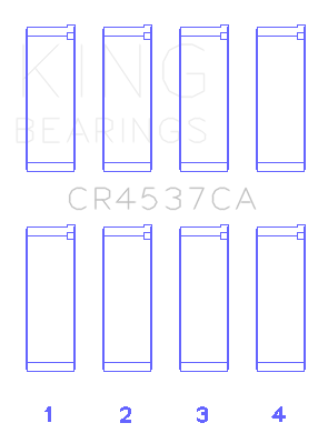 King Engine Bearings CR4537CA - King Mini Cooper S/Cooper S Conv/Works W10B16A Rod Bearing Set - Size STD