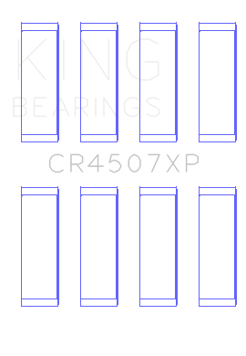 King Engine Bearings CR4507XP - King Mazda L3-VDT MZR Performance Rod Bearing Set - Size STD King Engine Bearings CR4507XP - King Mazda L3-VDT MZR Performance Rod Bearing Set - Size STD