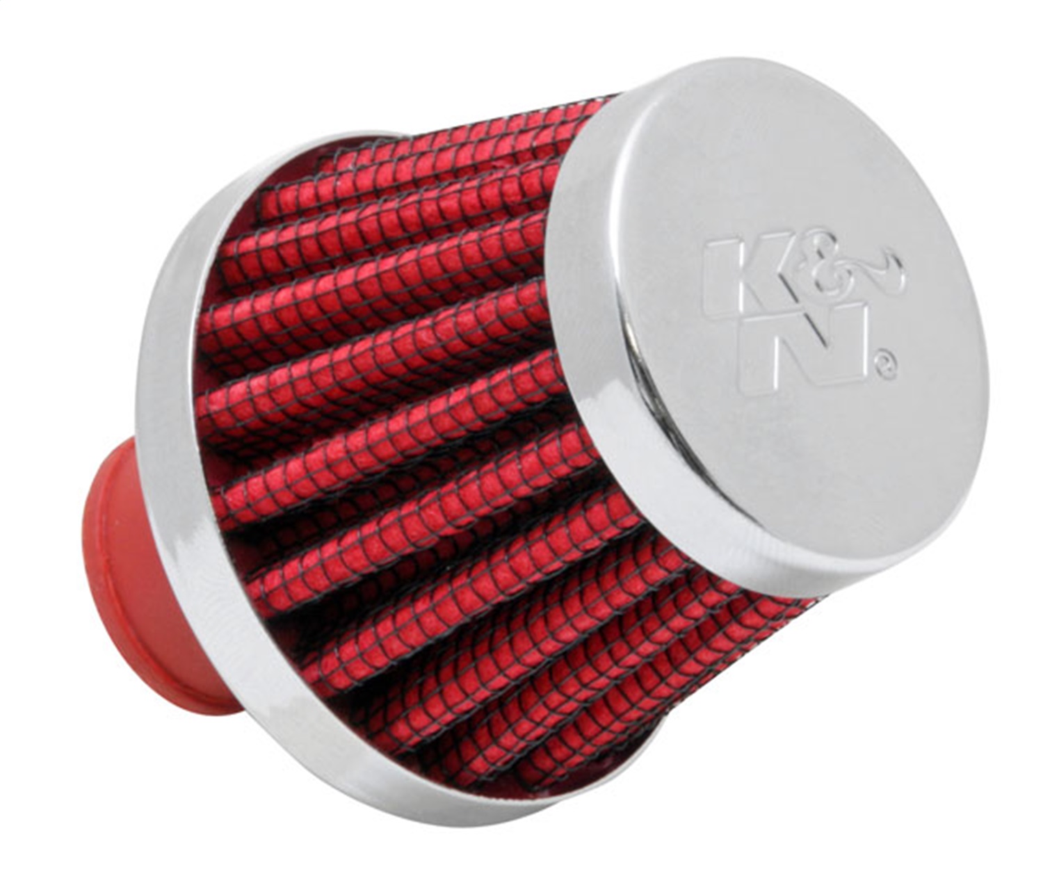 K&N 62-1600RD - 2in Base OD x .375in Flange ID x 1.75in H Rubber Base Crankcase Vent Filter