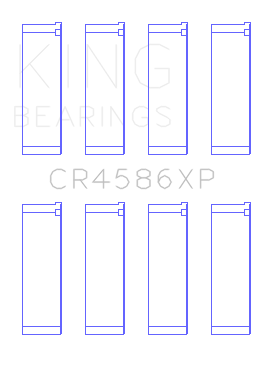 King Engine Bearings CR4586XP - King Mitsubishi 4B11T EVO X 2007+ (Size STD) Performance Rod Bearing Set