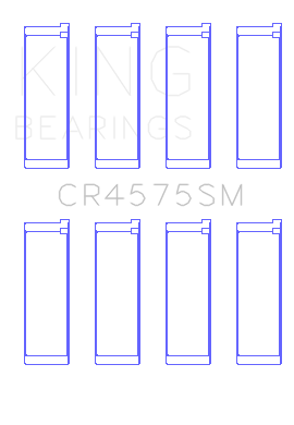 King Engine Bearings CR4575SM0.5 - King Hyundai i30 G4FC (Size +.50mm) Connecting Rod Bearing Set King Engine Bearings CR4575SM0.5 - King Hyundai i30 G4FC (Size +.50mm) Connecting Rod Bearing Set