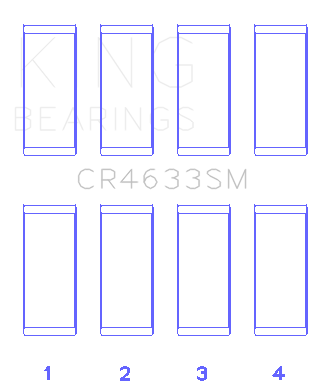 King Engine Bearings CR4633SM - King 2008 Mini Cooper N14 Turbo Rod Bearing Set - Size STD