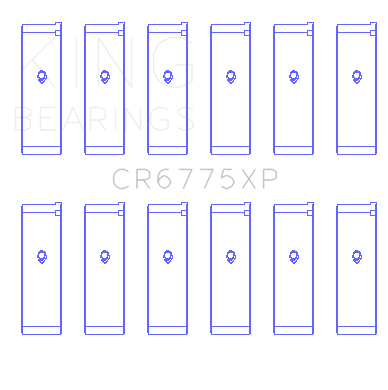 King Engine Bearings CR6775XP STDX - CONNECTING ROD BEARING SET For NISSAN VQ35DE, VQ35HR, 24V King Engine Bearings CR6775XP STDX - CONNECTING ROD BEARING SET For NISSAN VQ35DE, VQ35HR, 24V