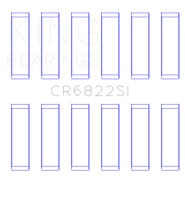 King Engine Bearings CR6822SI1.0 - Chrysler 226 (3.7L) (Size +1.0mm) Connecting Rod Bearing Set King Engine Bearings CR6822SI1.0 - Chrysler 226 (3.7L) (Size +1.0mm) Connecting Rod Bearing Set