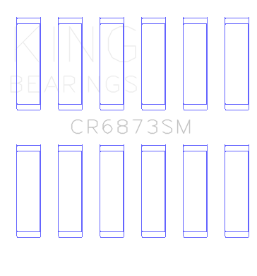 King Engine Bearings CR6873SM0.5 - Toyota 2Gr-Fe/3Gr-Fe (Size +0.50mm) Connecting Rod Bearing Set King Engine Bearings CR6873SM0.5 - Toyota 2Gr-Fe/3Gr-Fe (Size +0.50mm) Connecting Rod Bearing Set