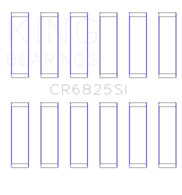 King Engine Bearings CR6825SI0.5 - Chrysler 226 (3.7L) (Size +0.50mm) Connecting Rod Bearing Set King Engine Bearings CR6825SI0.5 - Chrysler 226 (3.7L) (Size +0.50mm) Connecting Rod Bearing Set