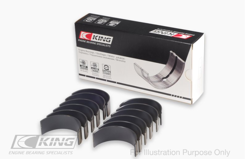 King Engine Bearings CR6901MC0.5 - King Ford Ecoboost 2.7L V6 (Size 0.05) Connecting Rod Bearing Set