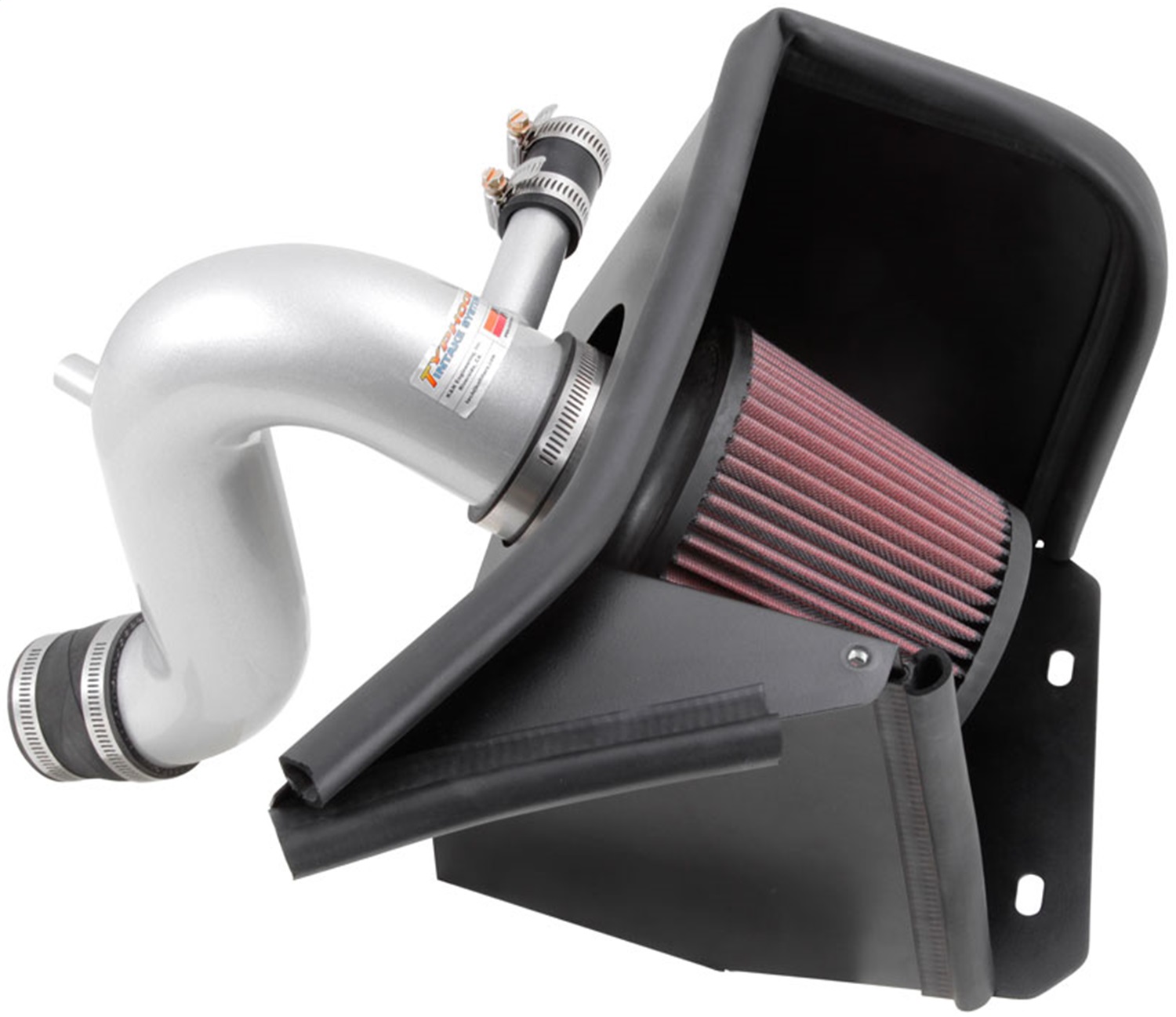 K&N 69-2549TS - 69 Series Typhoon Performance 13 Chrysler/Dodge 200/Avenger 2.4L Silver Cold Air Intake Kit
