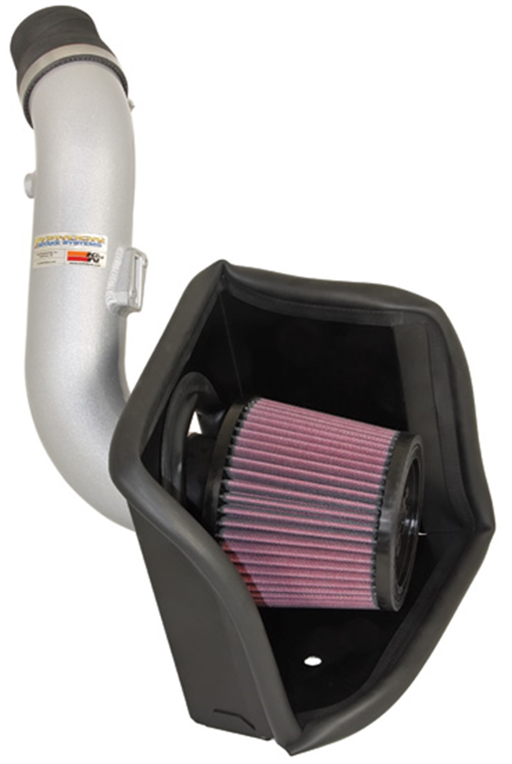 K&N 69-3515TS - 06-09 Ford Fusion V6-3.0L Silver Typhoon Short Ram Intake