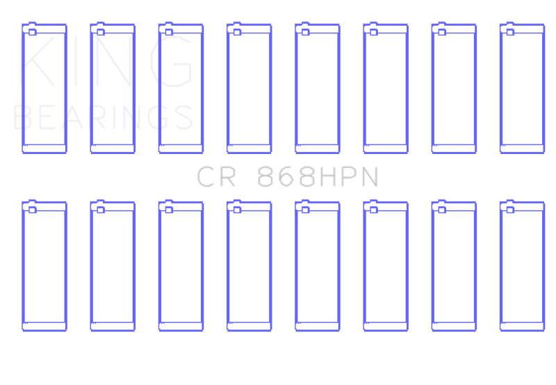 King Engine Bearings CR868HPN0.25 - King Ford Prod V8 4.6L/5.4L (Size 0.25) Performance Rod Bearing Set