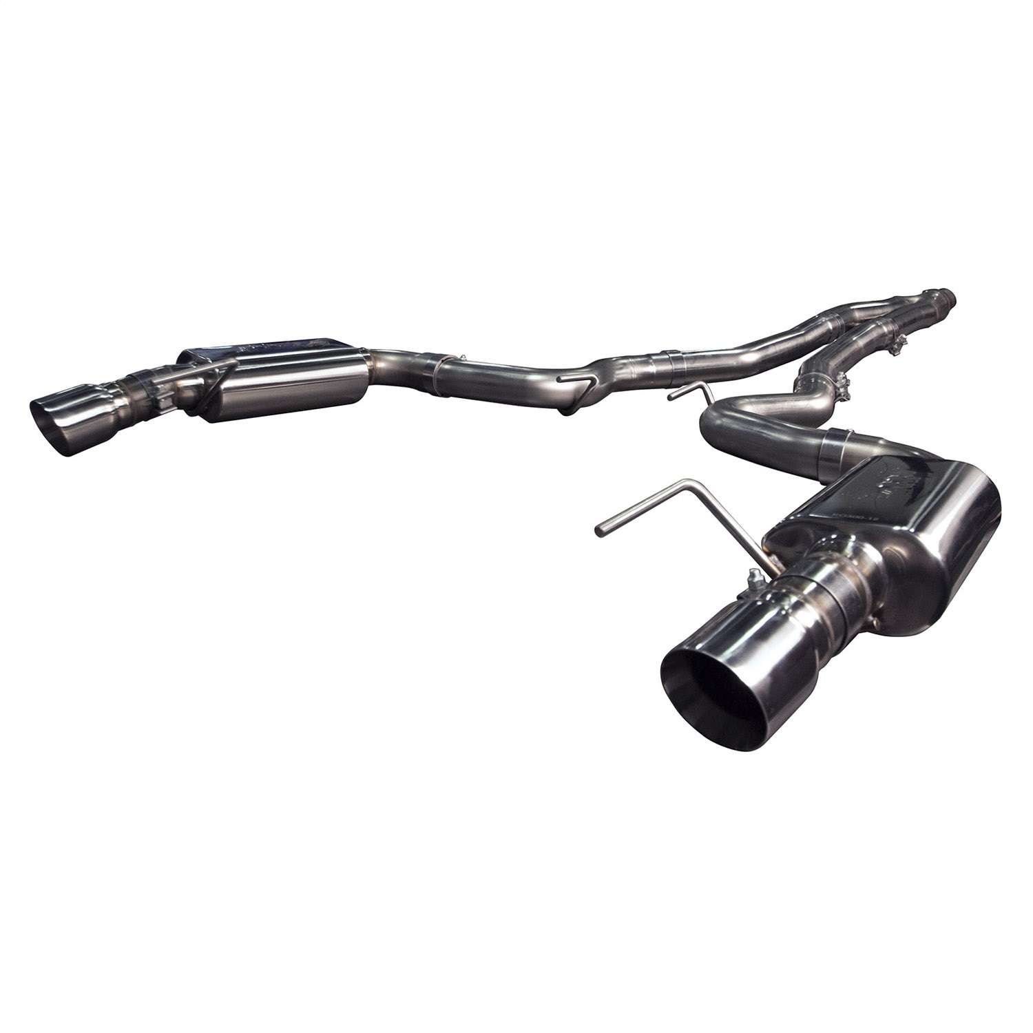 Kooks 11534100 - 3" x 2-1/2" SS Connection-Back Exhaust w/SS Tips. 2015-2023 Mustang EcoBoost