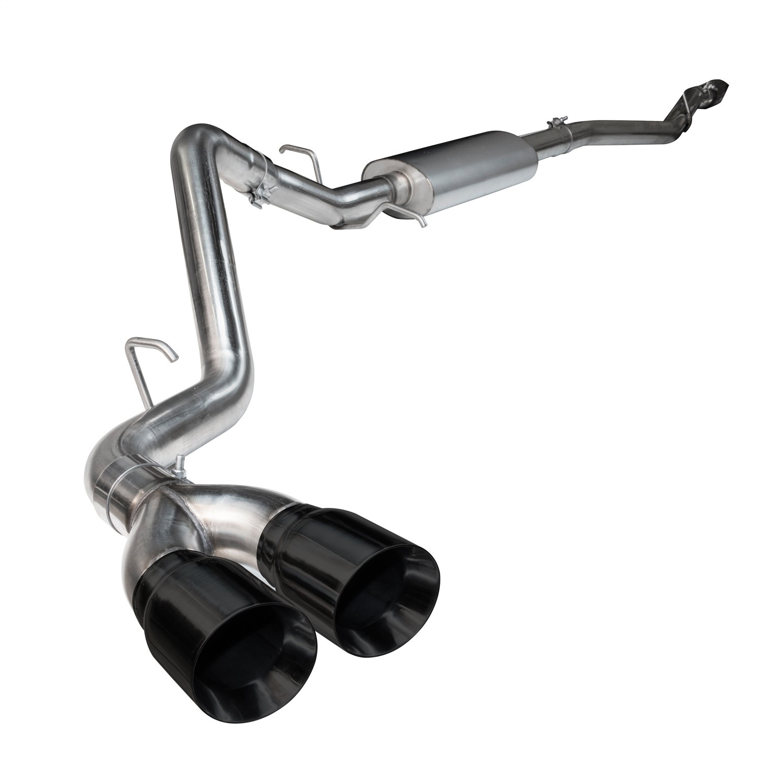 Kooks 13614060 - 3" SS Cat-Back Exhaust w/Black Tips. 2018-2020 F150 5.0L 4V. Connects to OEM