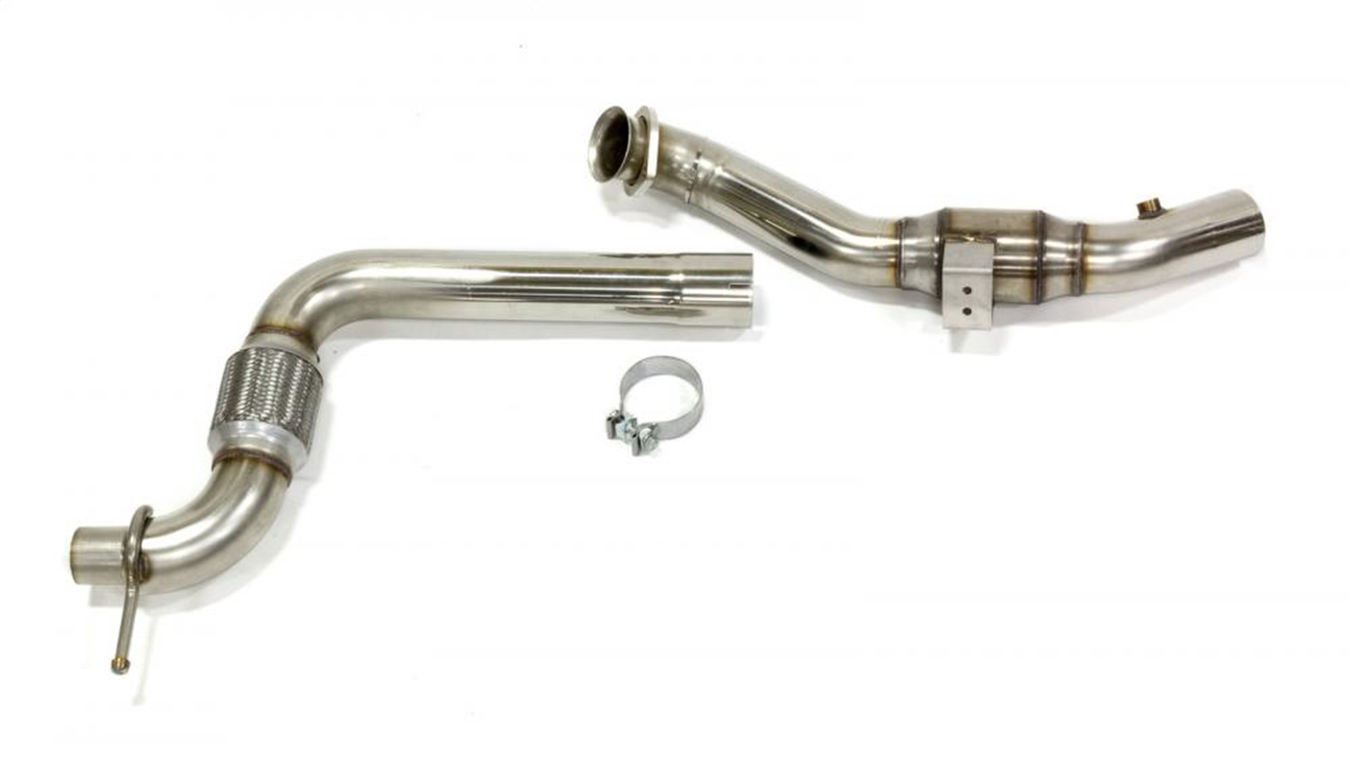 Kooks 11533310 - 3" x 2-1/4" GREEN Catted OEM Downpipe. 2015-2023 Mustang EcoBoost