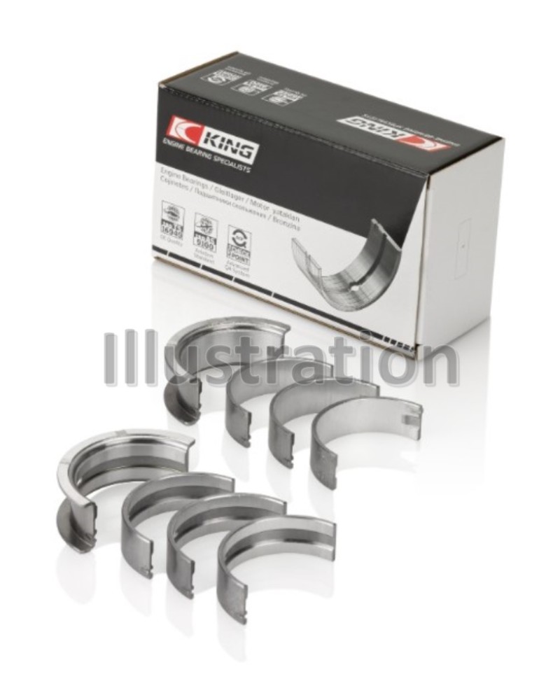 King Engine Bearings MB4012AM010 - King Toyota 5Vzfe (Size 1.0) Main Bearing Set King Engine Bearings MB4012AM010 - King Toyota 5Vzfe (Size 1.0) Main Bearing Set