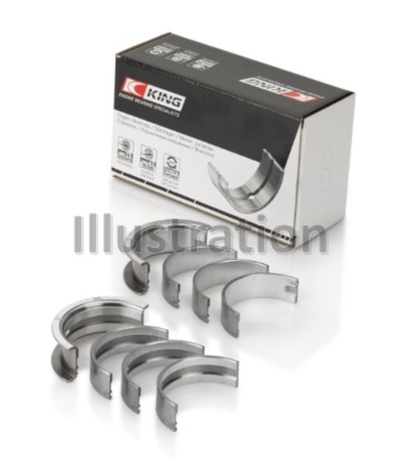 King Engine Bearings MB461AM0.25 - King 87-90 Subaru Justy Main Bearing Set (Size 0.25 Oversized)