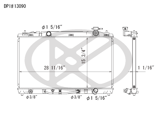 Koyo A13090 - rad  Radiator