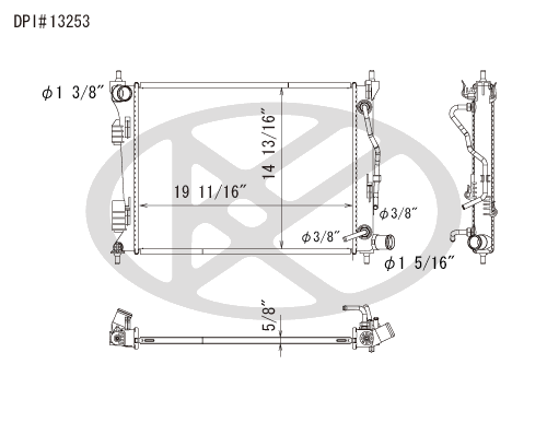 Koyo A13253 - rad  Radiator