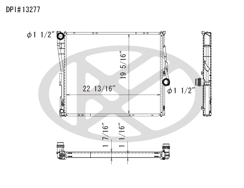 Koyo A13277 - rad  Radiator