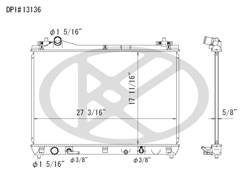 Koyo A13136 - rad  Radiator