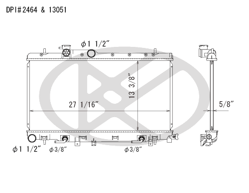 Koyo A13051-1 - rad  Radiator