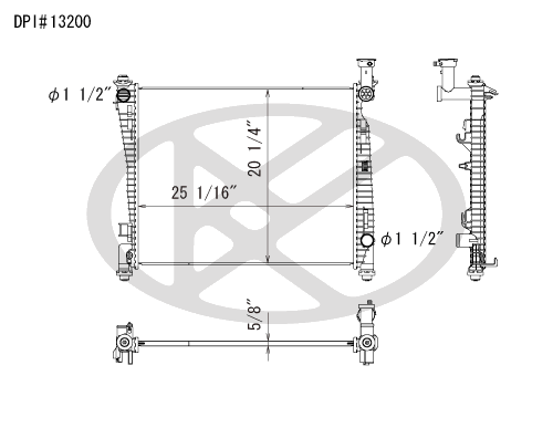 Koyo A13200 - rad Radiator Koyo A13200 - rad Radiator