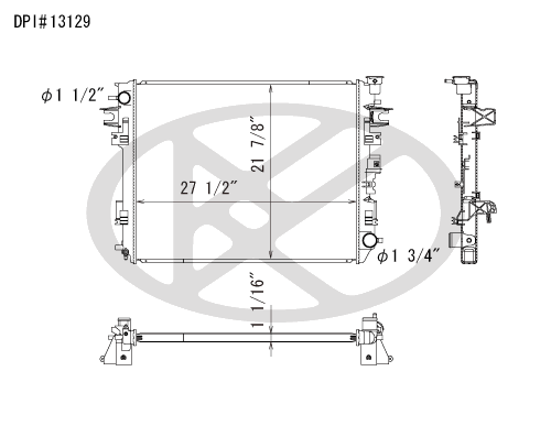 Koyo A13129 - rad Radiator Koyo A13129 - rad Radiator