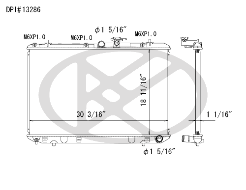 Koyo A13286 - rad  Radiator