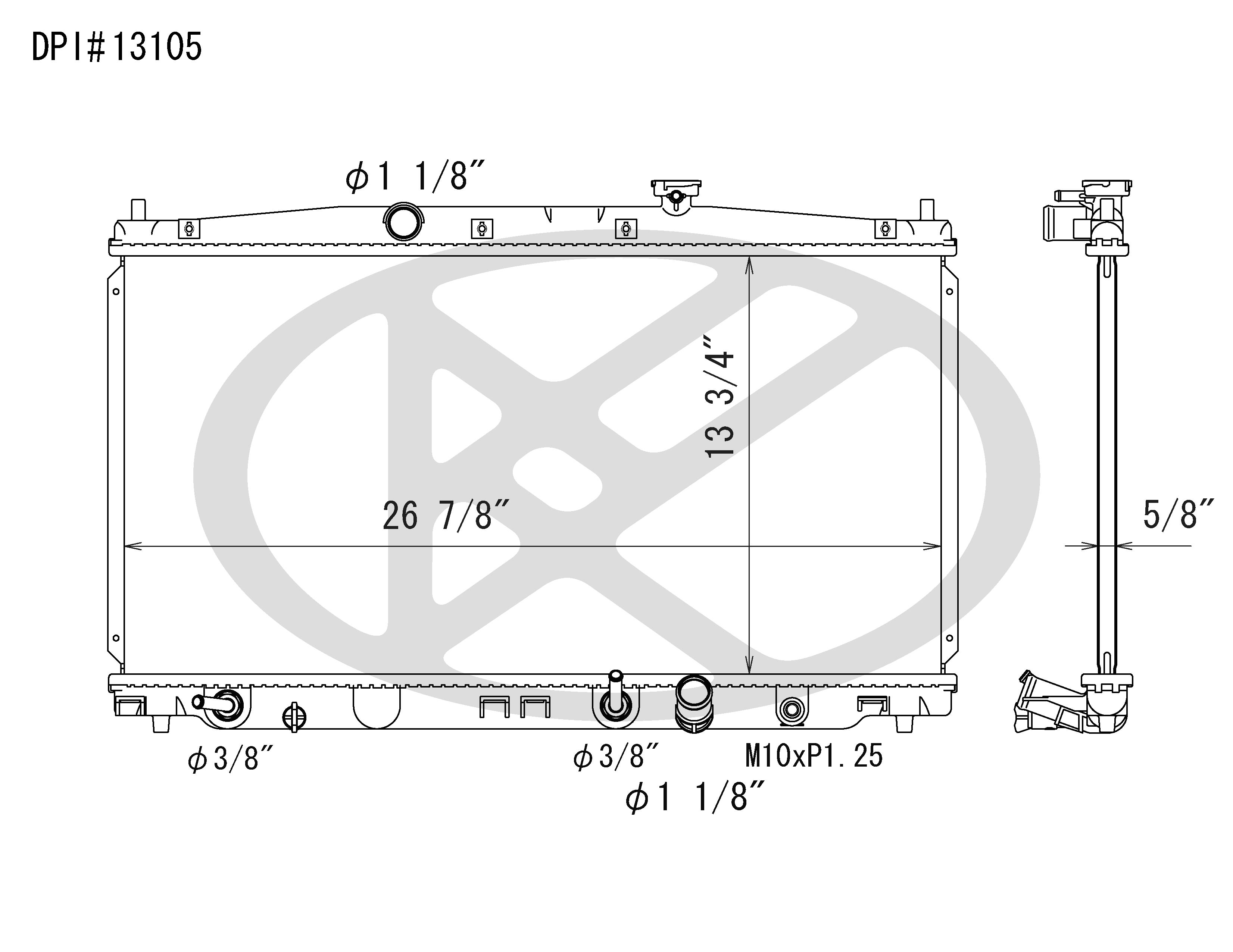 Koyo A13105 - rad  Radiator