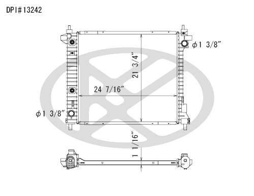 Koyo A13242 - rad  Radiator