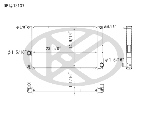Koyo A13137 - rad  Radiator