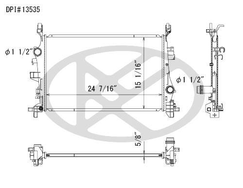Koyo A13535 - rad  Radiator
