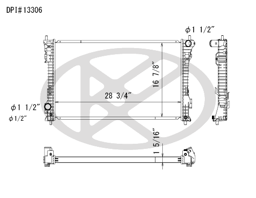 Koyo A13306 - rad  Radiator