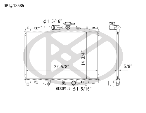 Koyo A13585 - rad  Radiator